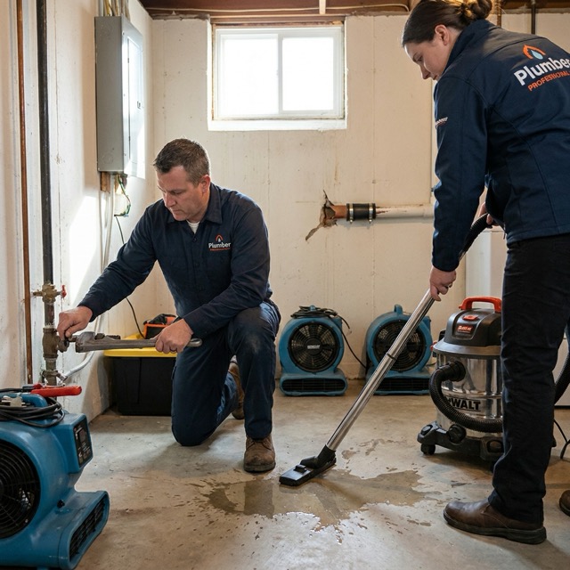 burst pipe water damage Mississippi - emergency shutoff and immediate response steps