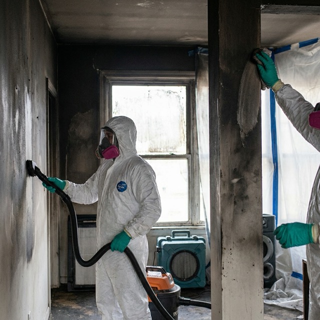 smoke and soot removal process Oklahoma - professional fire cleanup