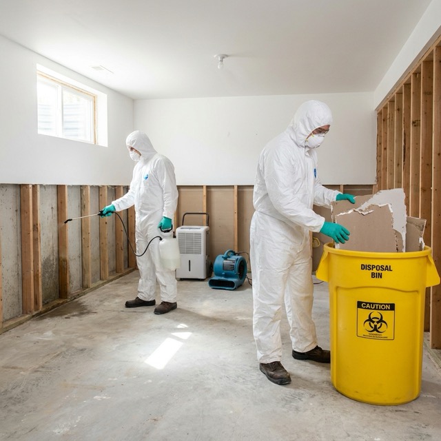 sewage damage restoration Oklahoma - antimicrobial treatment and material removal